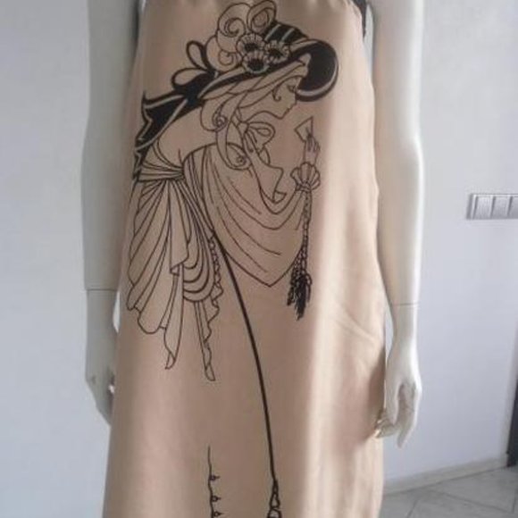 Voom by Joy Han printed silk long dress - Picture 1 of 5